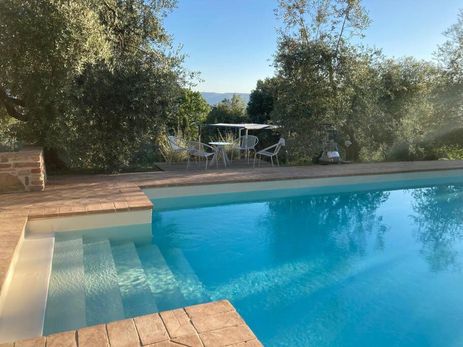 Vesper - Casale Con Piscina - Ad Galli Cantum Citta della Pieve Bagian luar foto