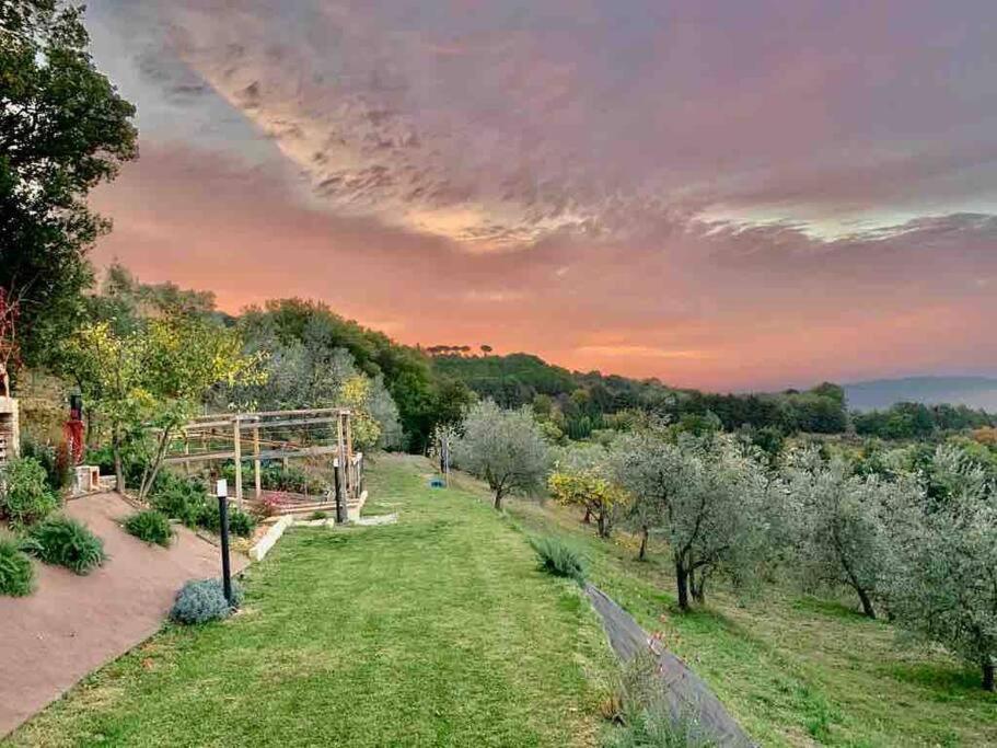 Vesper - Casale Con Piscina - Ad Galli Cantum Citta della Pieve Bagian luar foto